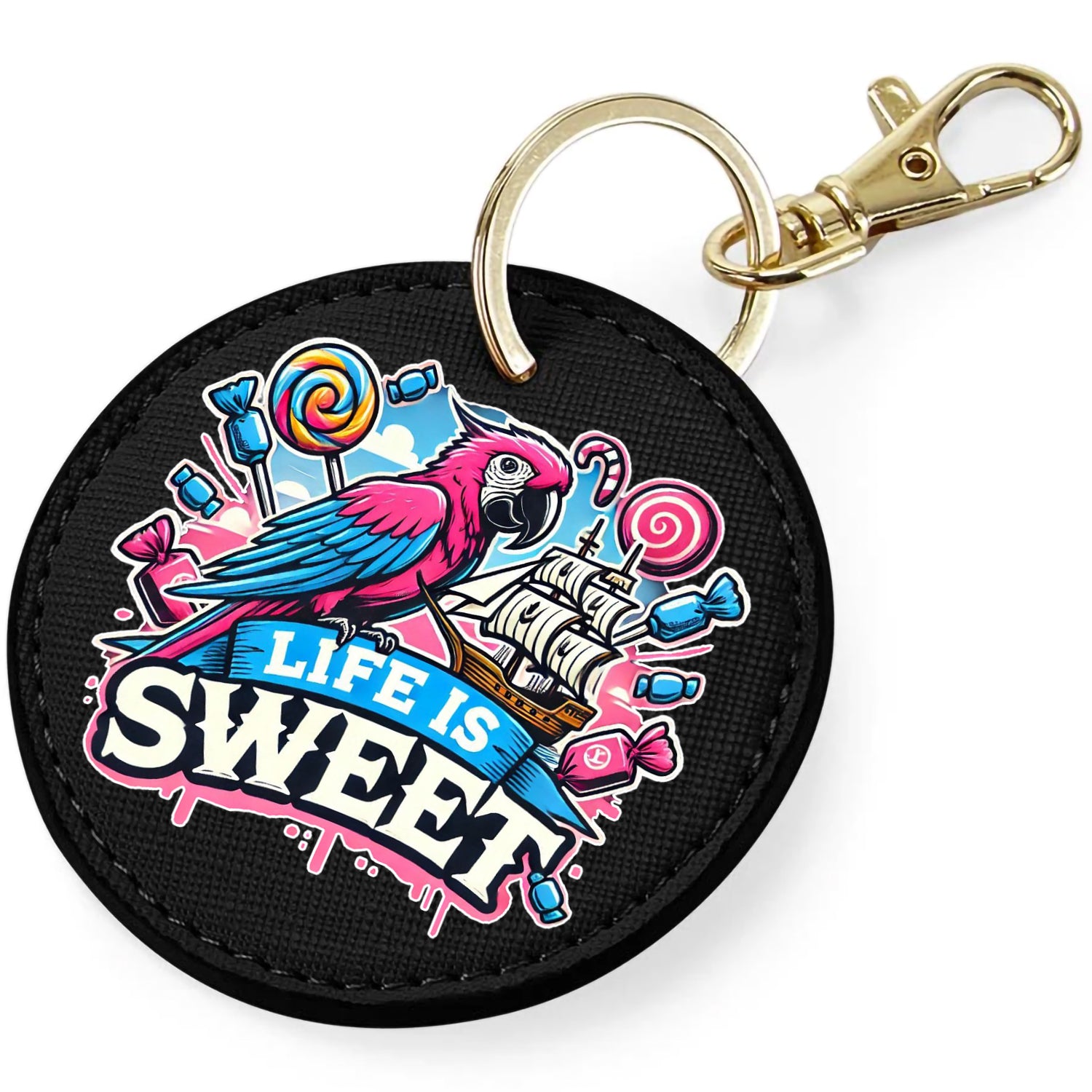 Candy Cabs Life Is Sweet 'Parrot' Keyring Bag Charm