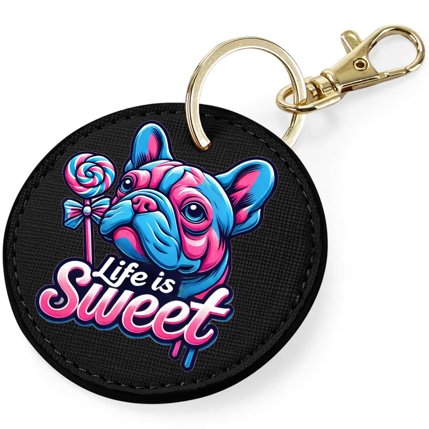 Candy Cabs Life Is Sweet 'Dog' Keyring Bag Charm