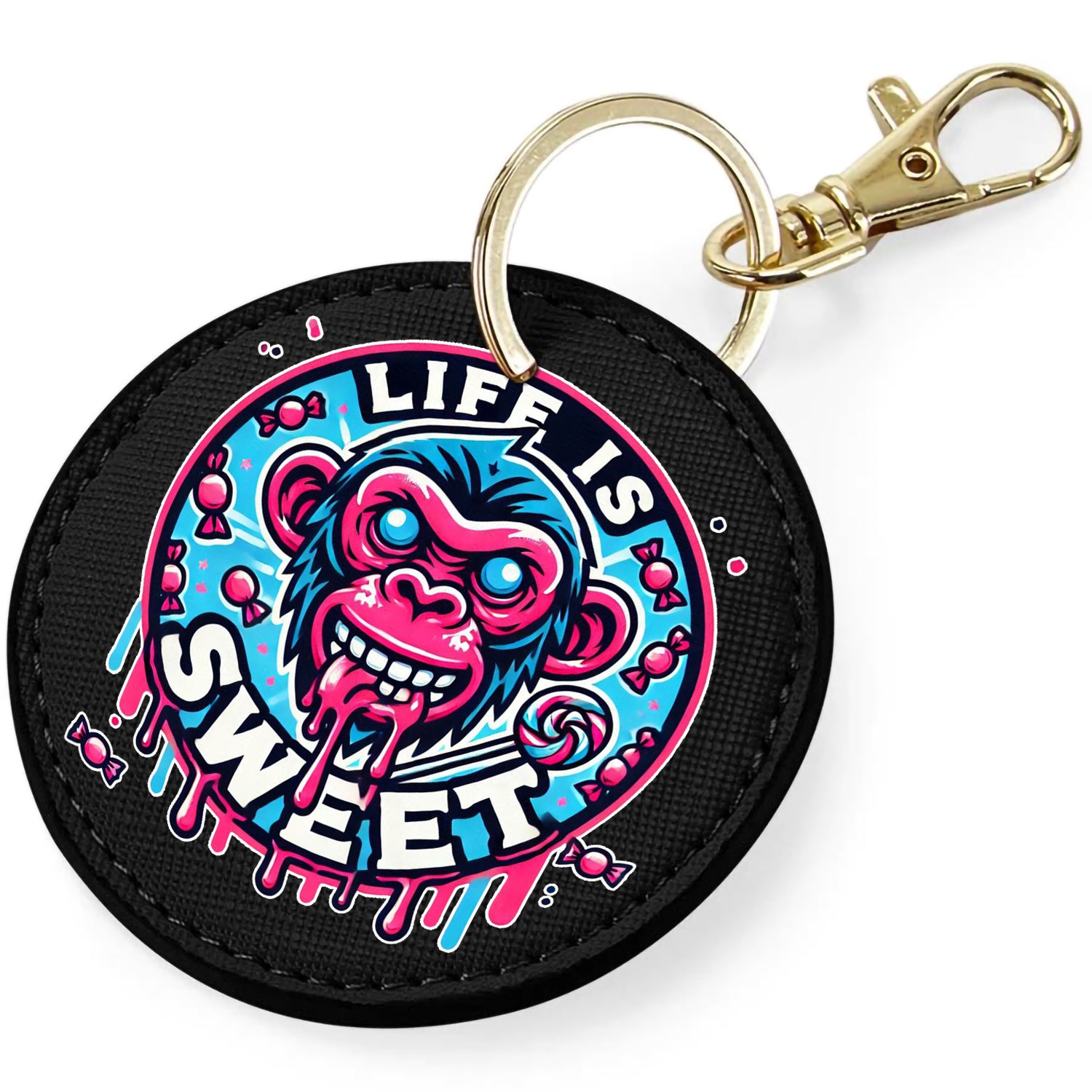 Candy Cabs Life Is Sweet 'Monkey' Keyring Bag Charm