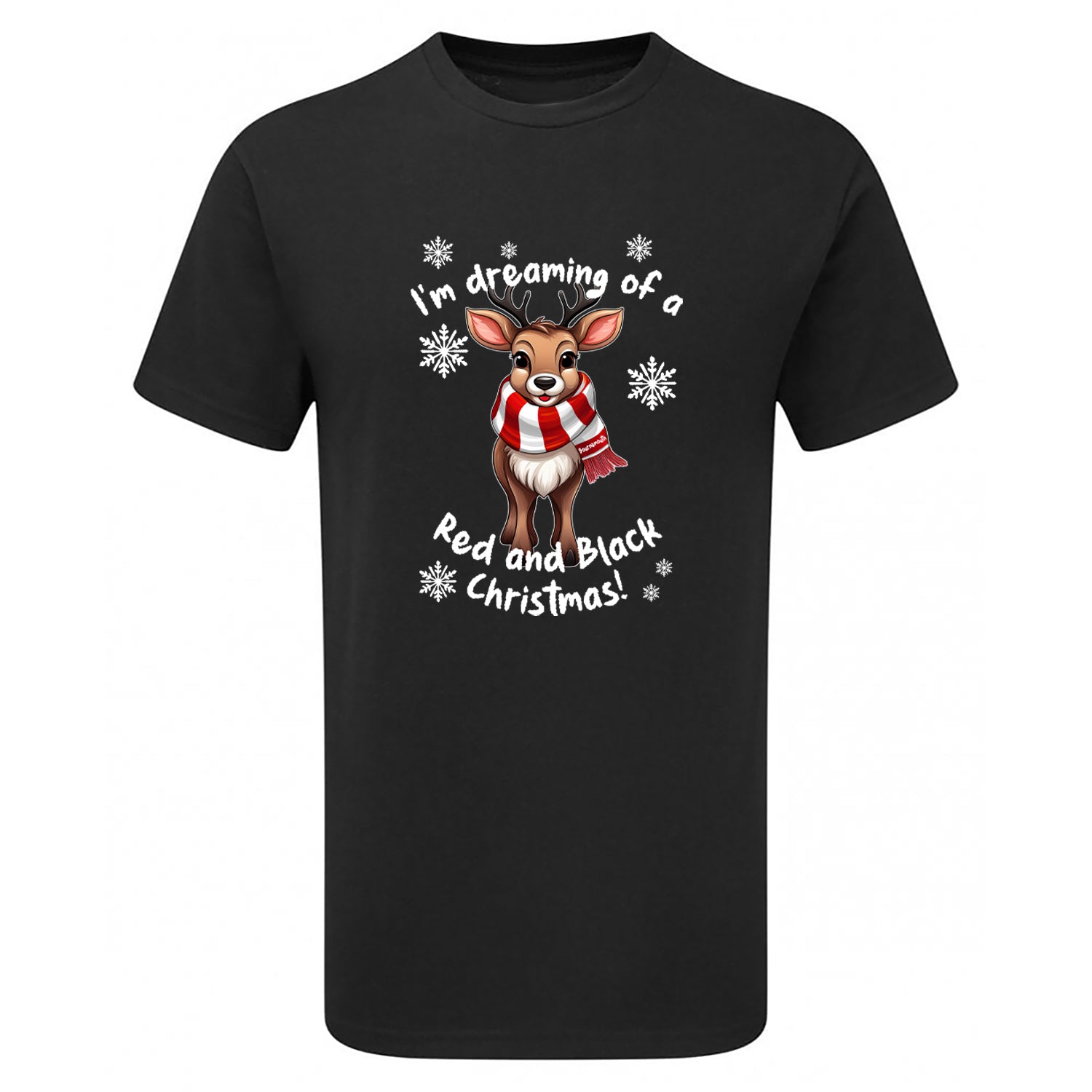 Bournemouth Red & White Christmas Reindeer Men's Tshirt