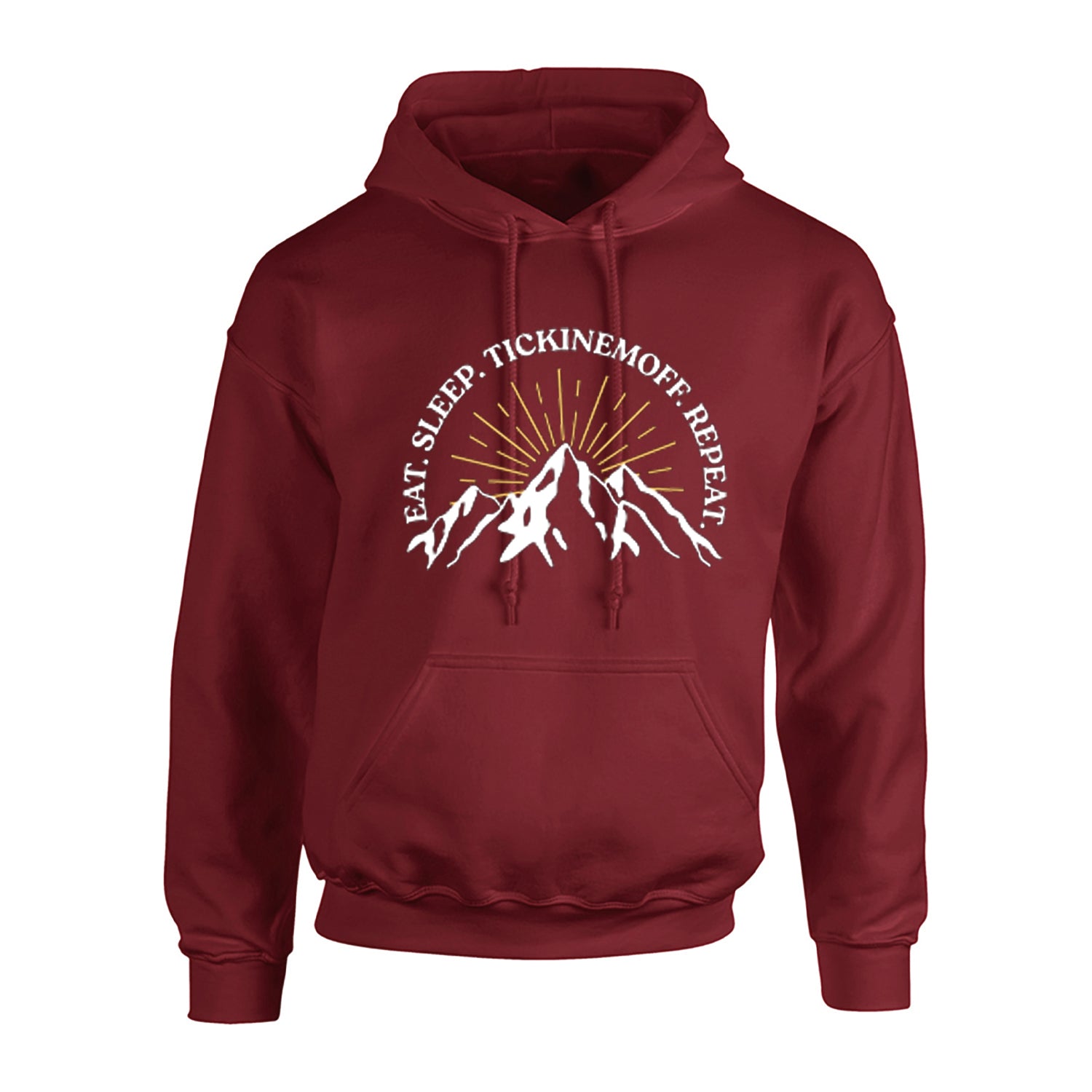 TickinEmOff Adult's Hoodie (Eat. Sleep. TickinEmOff. Repeat.)