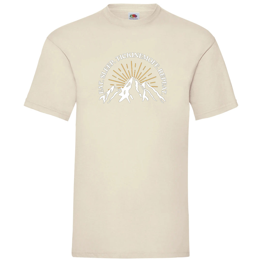TickinEmOff Men's Tshirt FOTL (Eat. Sleep. TickinEmOff. Repeat.)