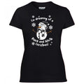 Fulham Black & White Christmas Snowman Women's Tshirt