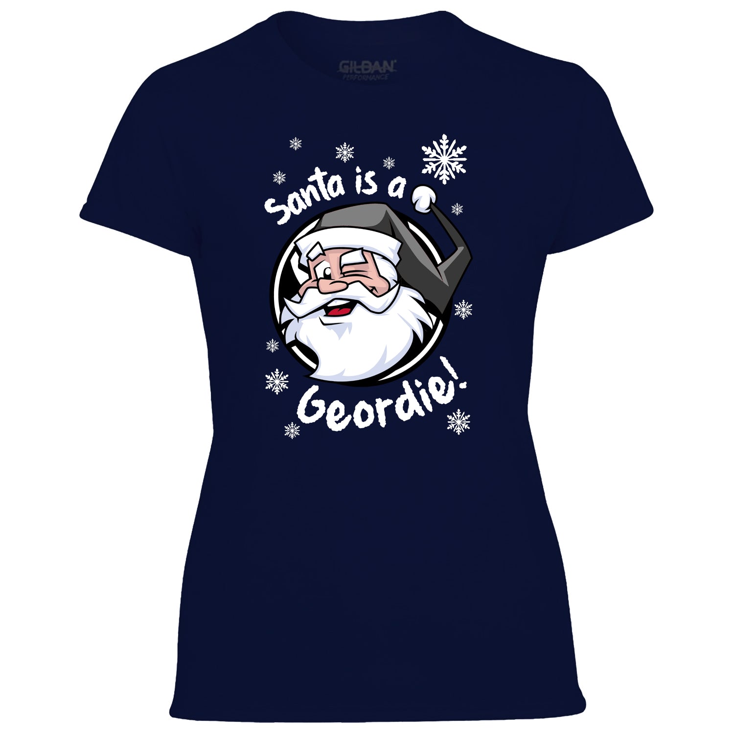 Santa Is A Geordie! Women's Tshirt