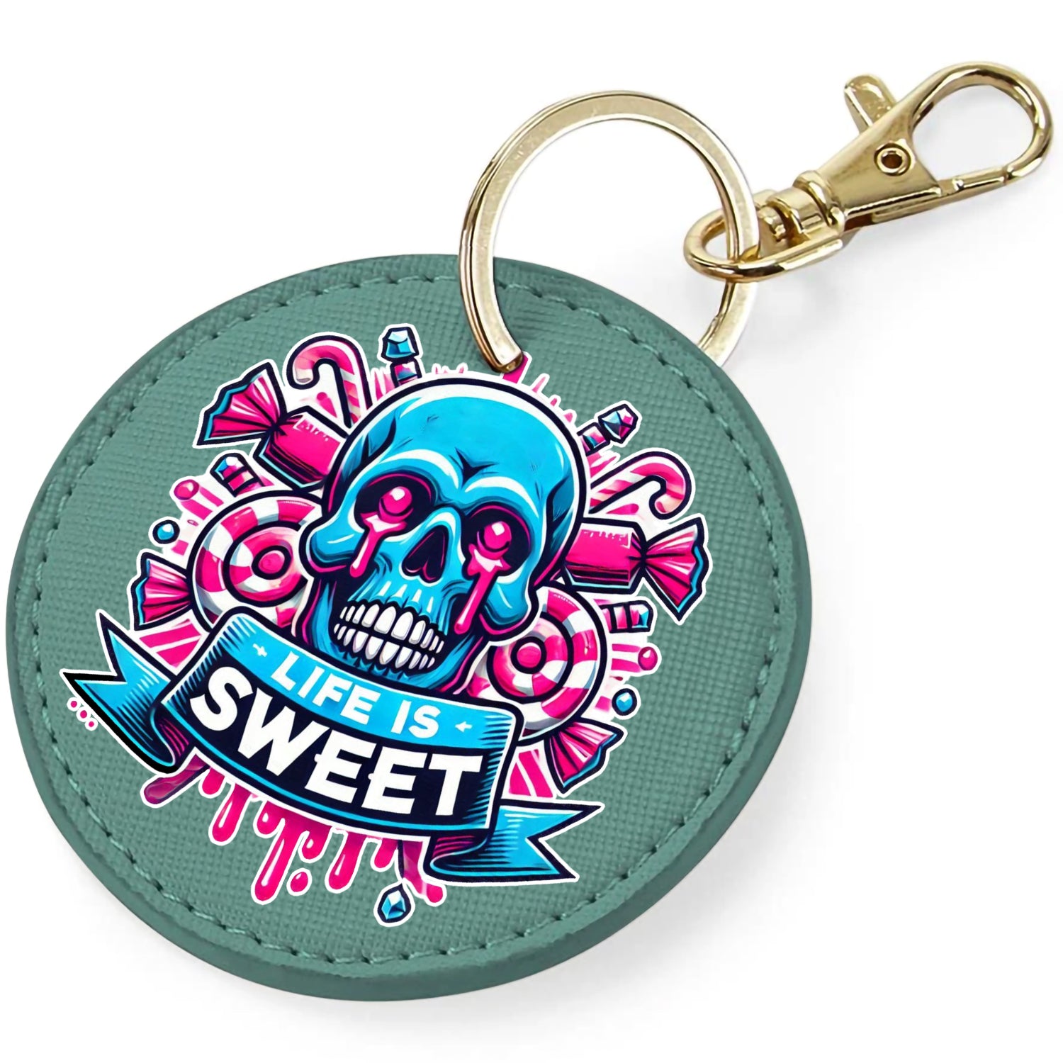 Candy Cabs Life Is Sweet 'Skull' (Sweets) Keyring Bag Charm