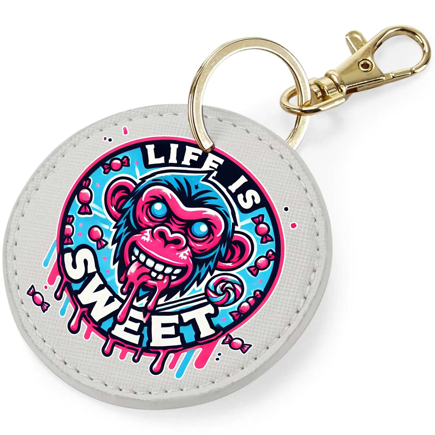 Candy Cabs Life Is Sweet 'Monkey' Keyring Bag Charm