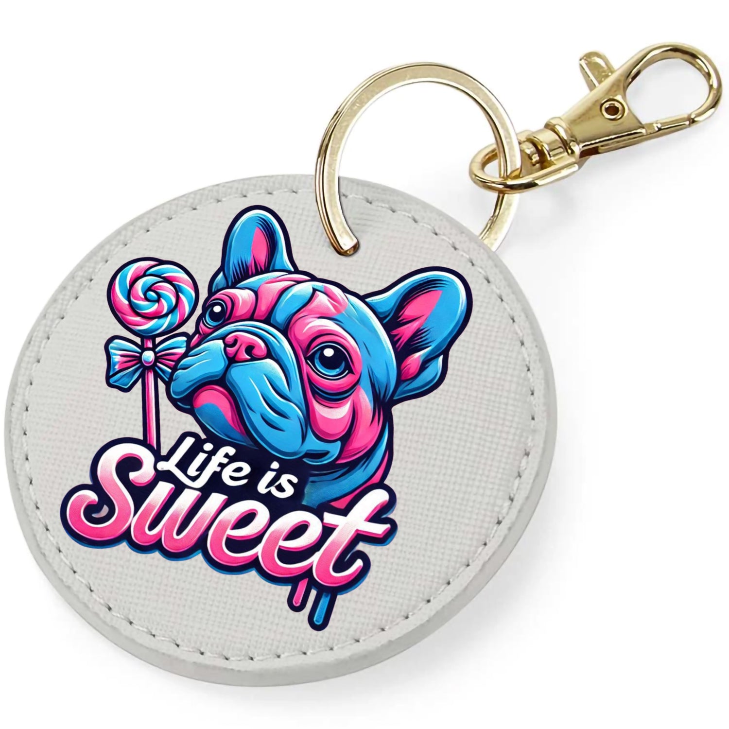 Candy Cabs Life Is Sweet 'Dog' Keyring Bag Charm