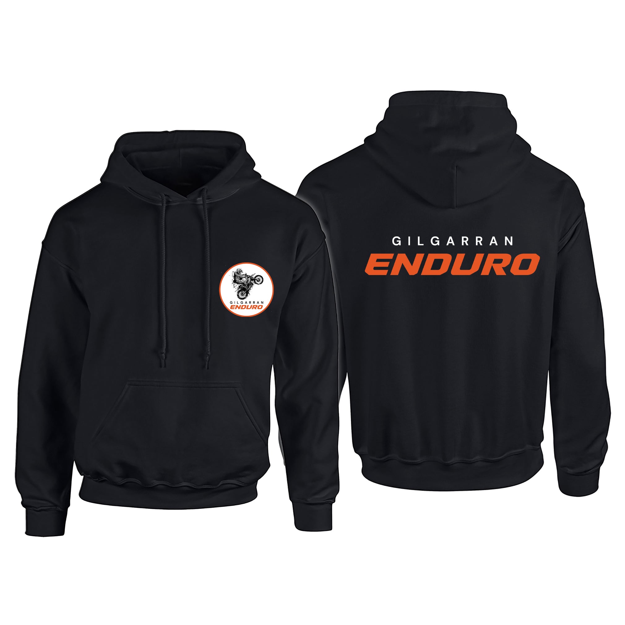 Gilgarran Enduro Adult's Hoodie (Pocket Crest & Back Banner)