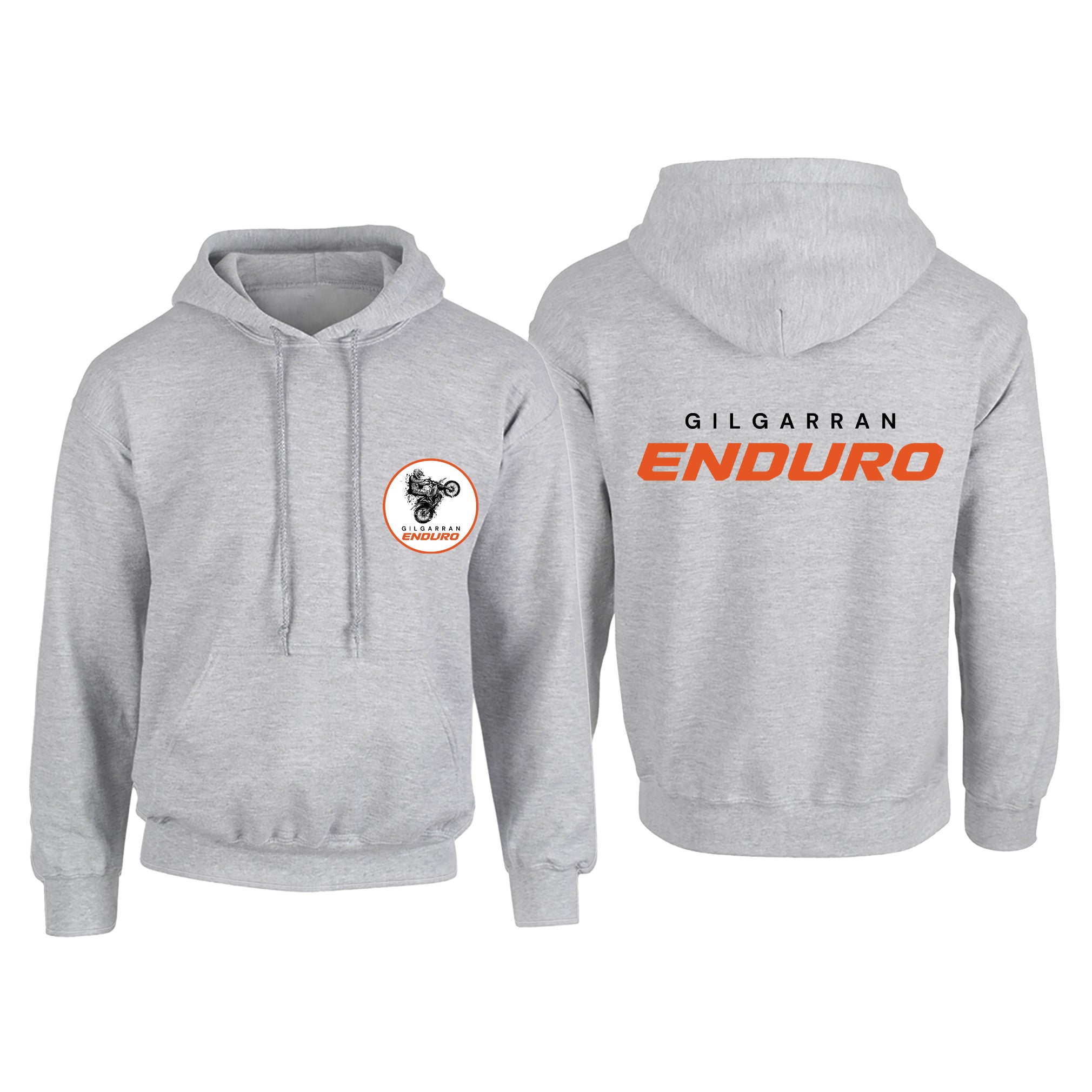 Gilgarran Enduro Adult's Hoodie (Pocket Crest & Back Banner)