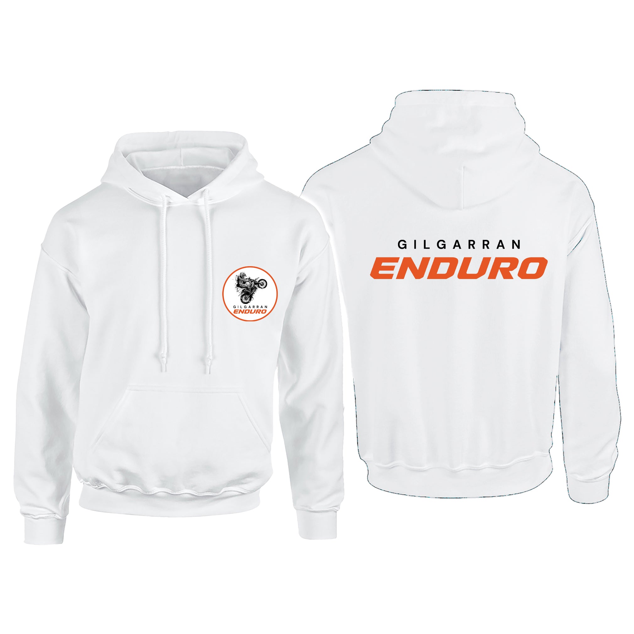 Gilgarran Enduro Adult's Hoodie (Pocket Crest & Back Banner)