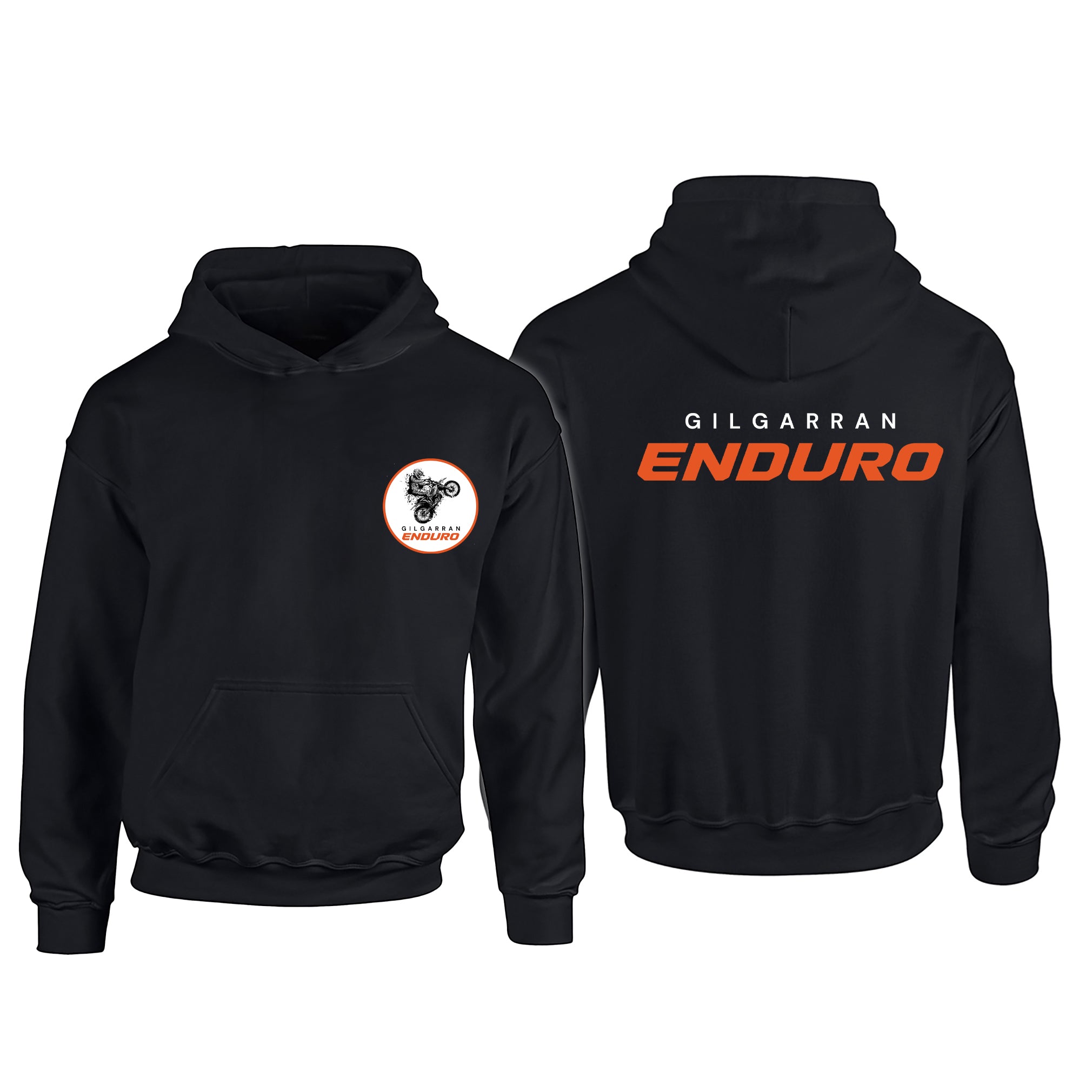 Gilgarran Enduro Children's Hoodie (Pocket Crest & Back Banner)