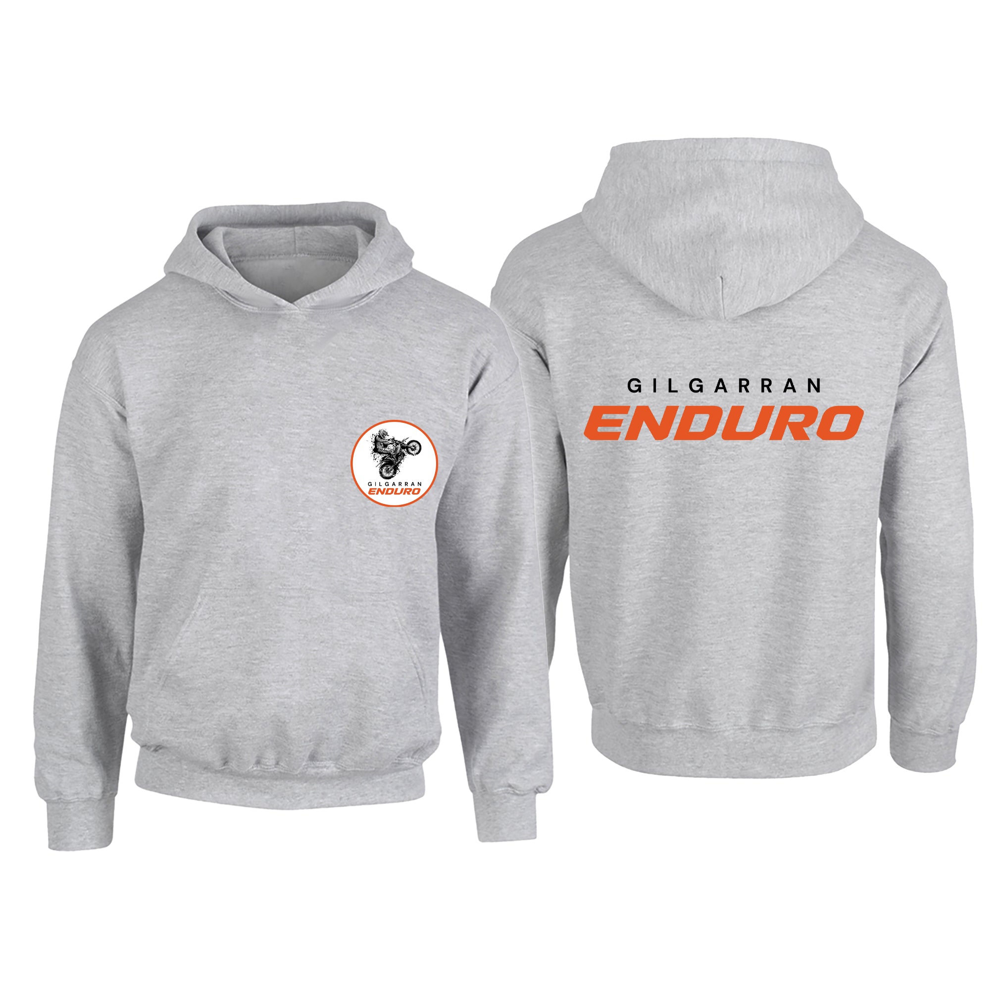 Gilgarran Enduro Children's Hoodie (Pocket Crest & Back Banner)