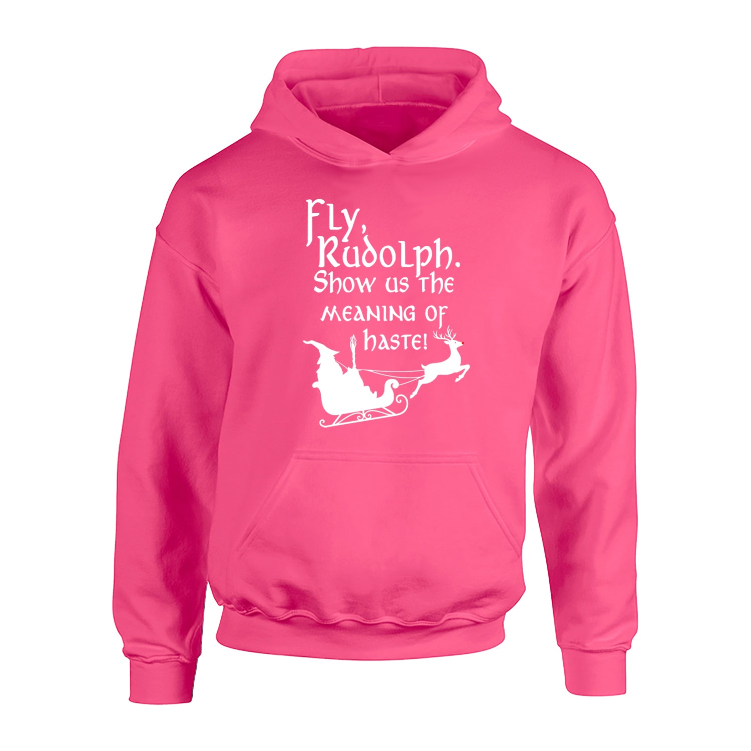 Fly Rudolph Show Us The Meaning Of Haste Children's Hoodie