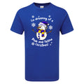 Leeds Blue & Yellow Christmas Snowman Children's Tshirt