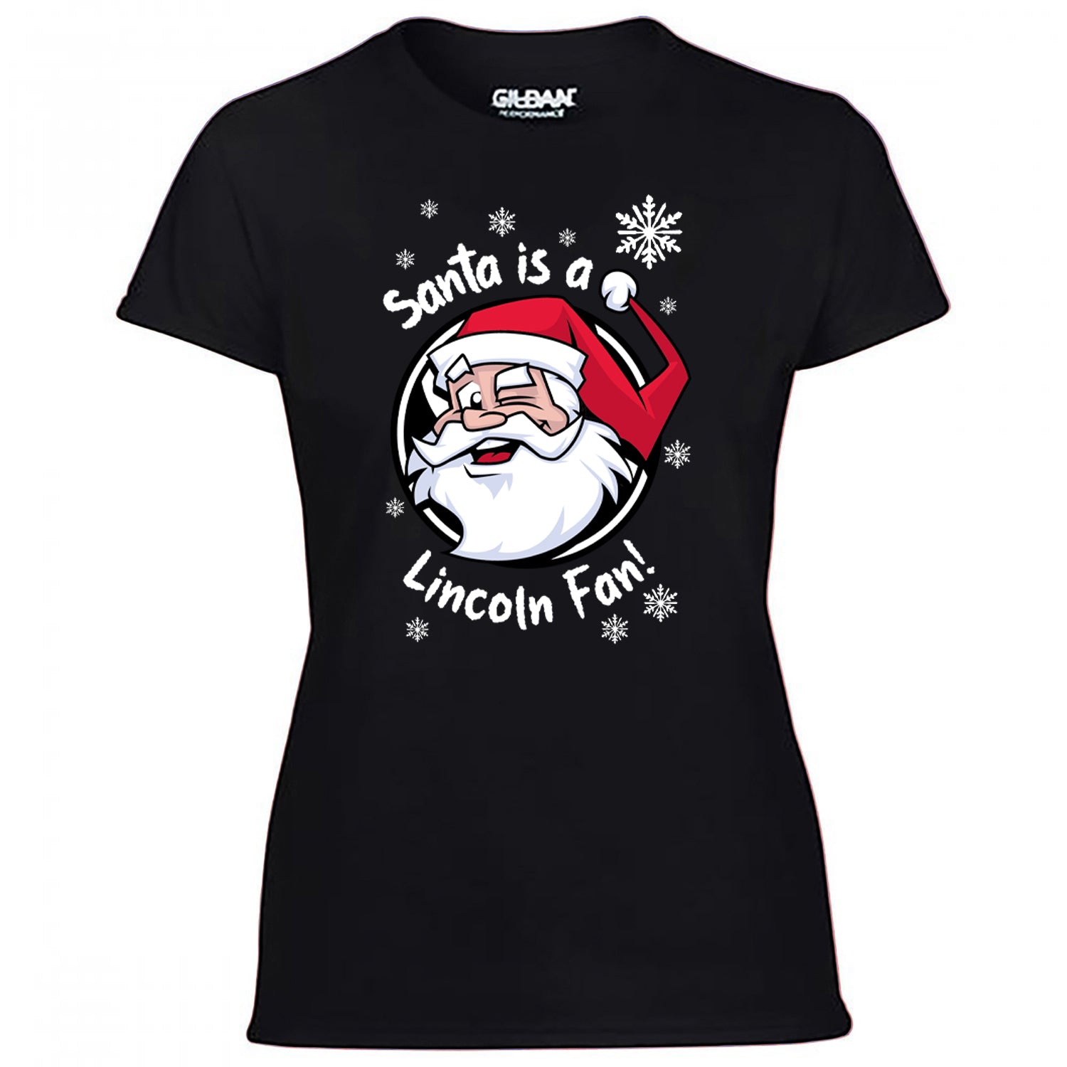Santa Is A Lincoln Fan! Women's Tshirt