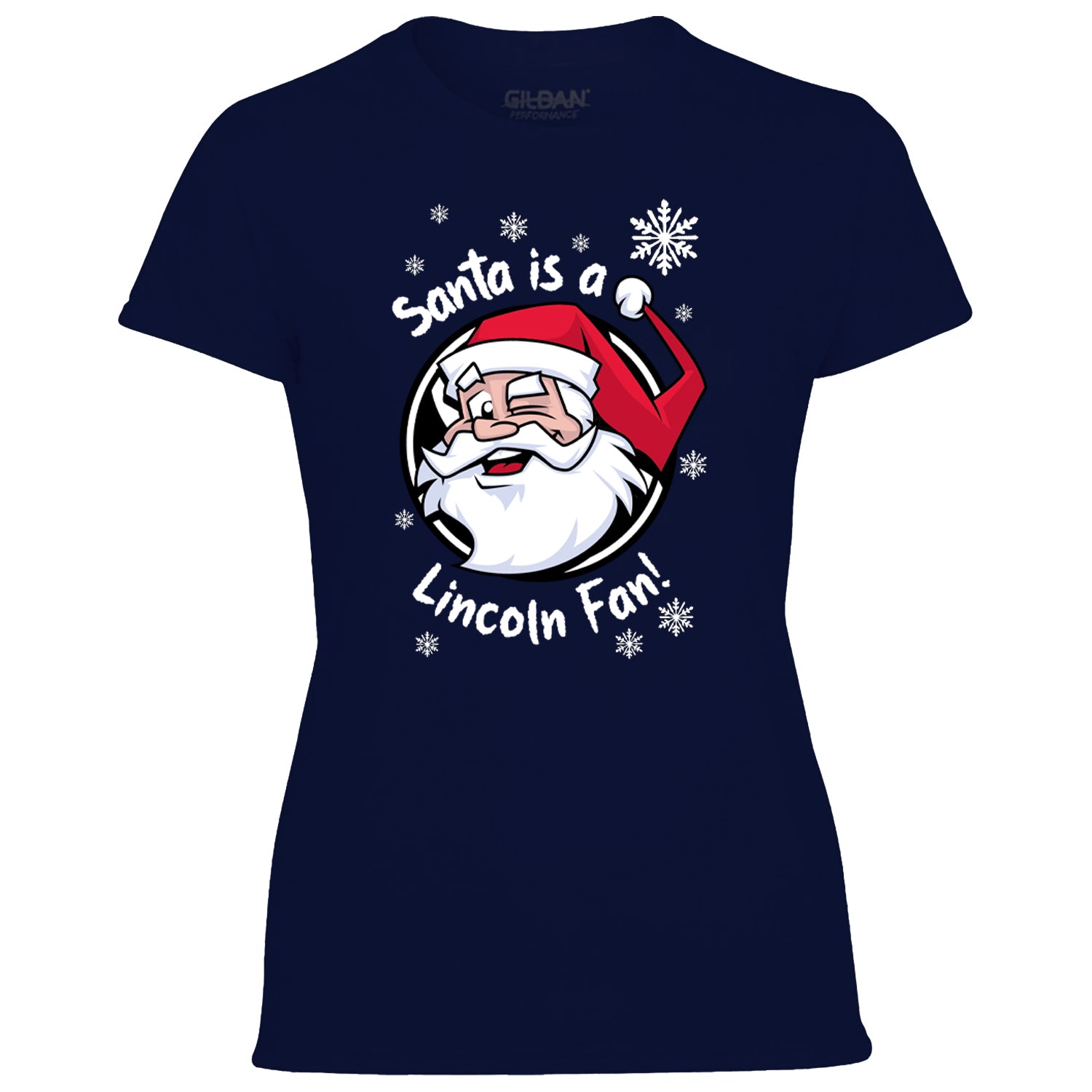 Santa Is A Lincoln Fan! Women's Tshirt