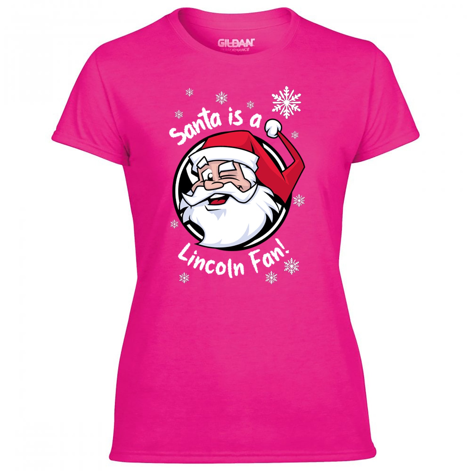Santa Is A Lincoln Fan! Women's Tshirt