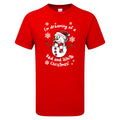 Liverpool Red & White Christmas Snowman Men's Tshirt