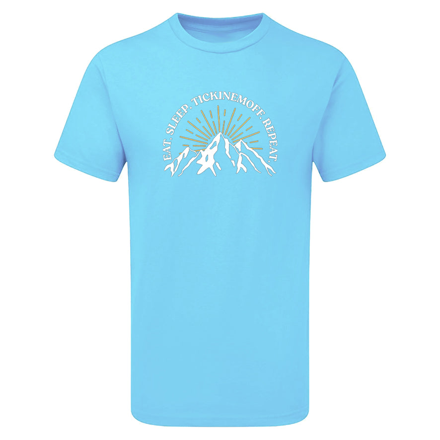 TickinEmOff Men's Tshirt (Eat. Sleep. TickinEmOff. Repeat.)