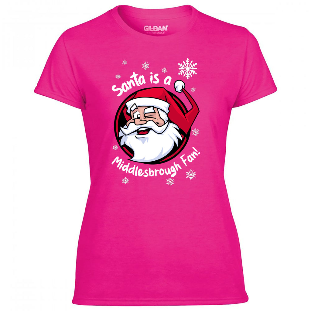 Santa Is A Middlesborough Fan! Women's Tshirt