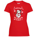 Middlesborough Red & White Christmas Snowman Women's Tshirt