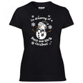 Newcastle Black & White Christmas Snowman Women's Tshirt