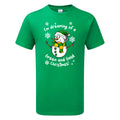 Norwich Green & Gold Christmas Snowman Children's Tshirt
