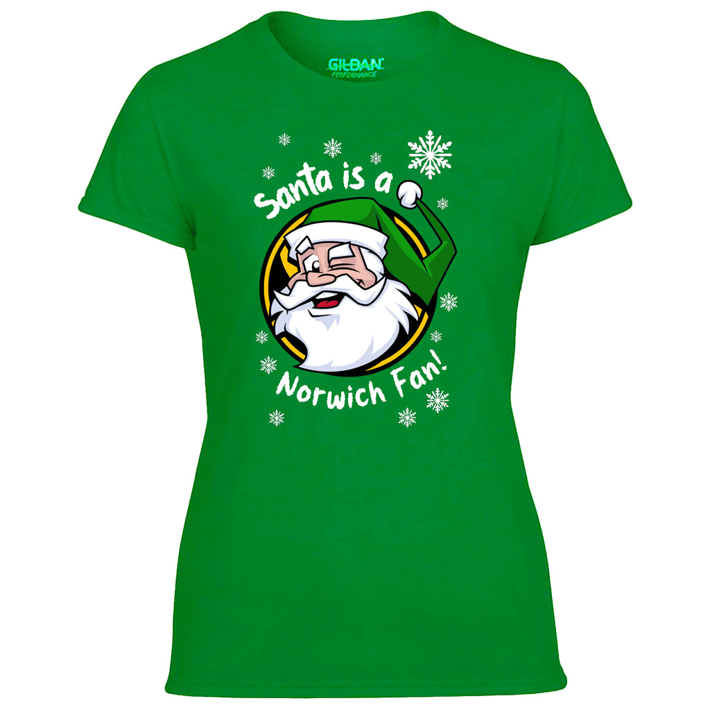 Santa Is A Norwich Fan! Women's Tshirt