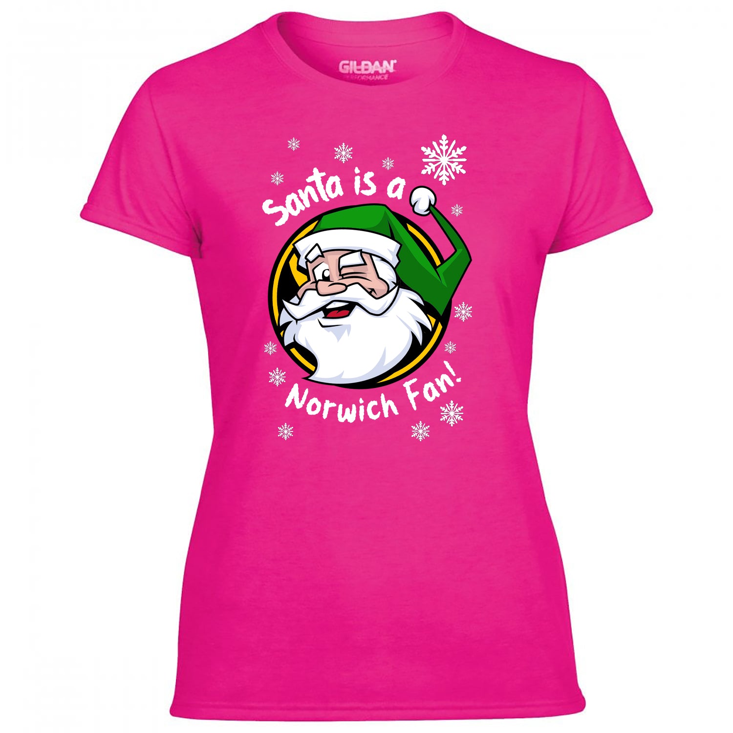 Santa Is A Norwich Fan! Women's Tshirt