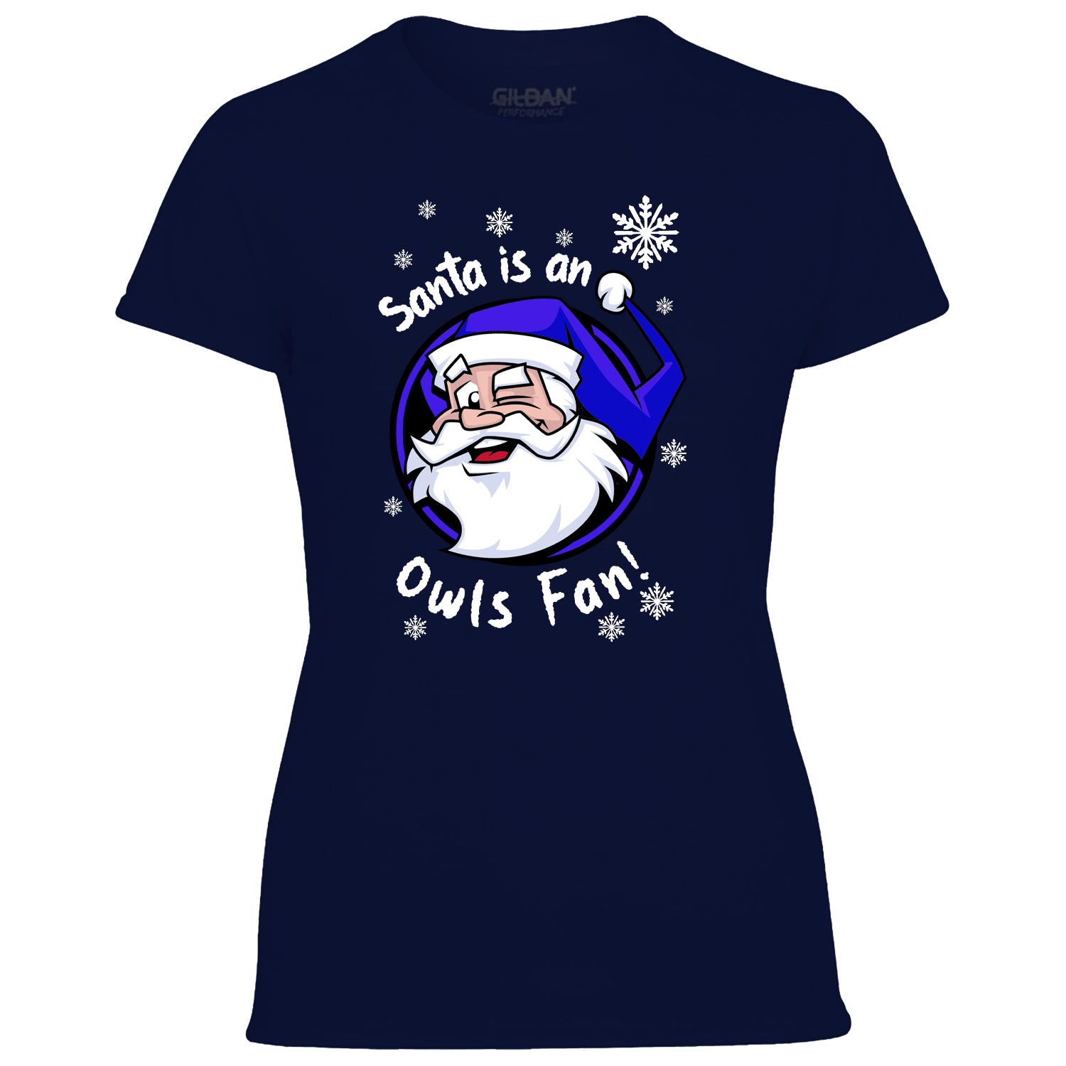 Santa Is An Owls Fan! Women's Tshirt