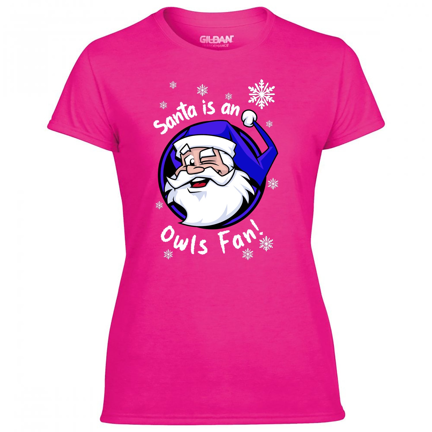 Santa Is An Owls Fan! Women's Tshirt