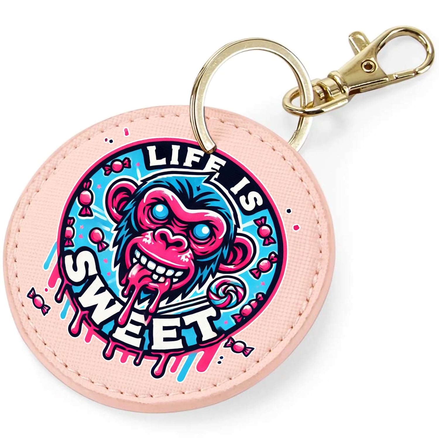 Candy Cabs Life Is Sweet 'Monkey' Keyring Bag Charm