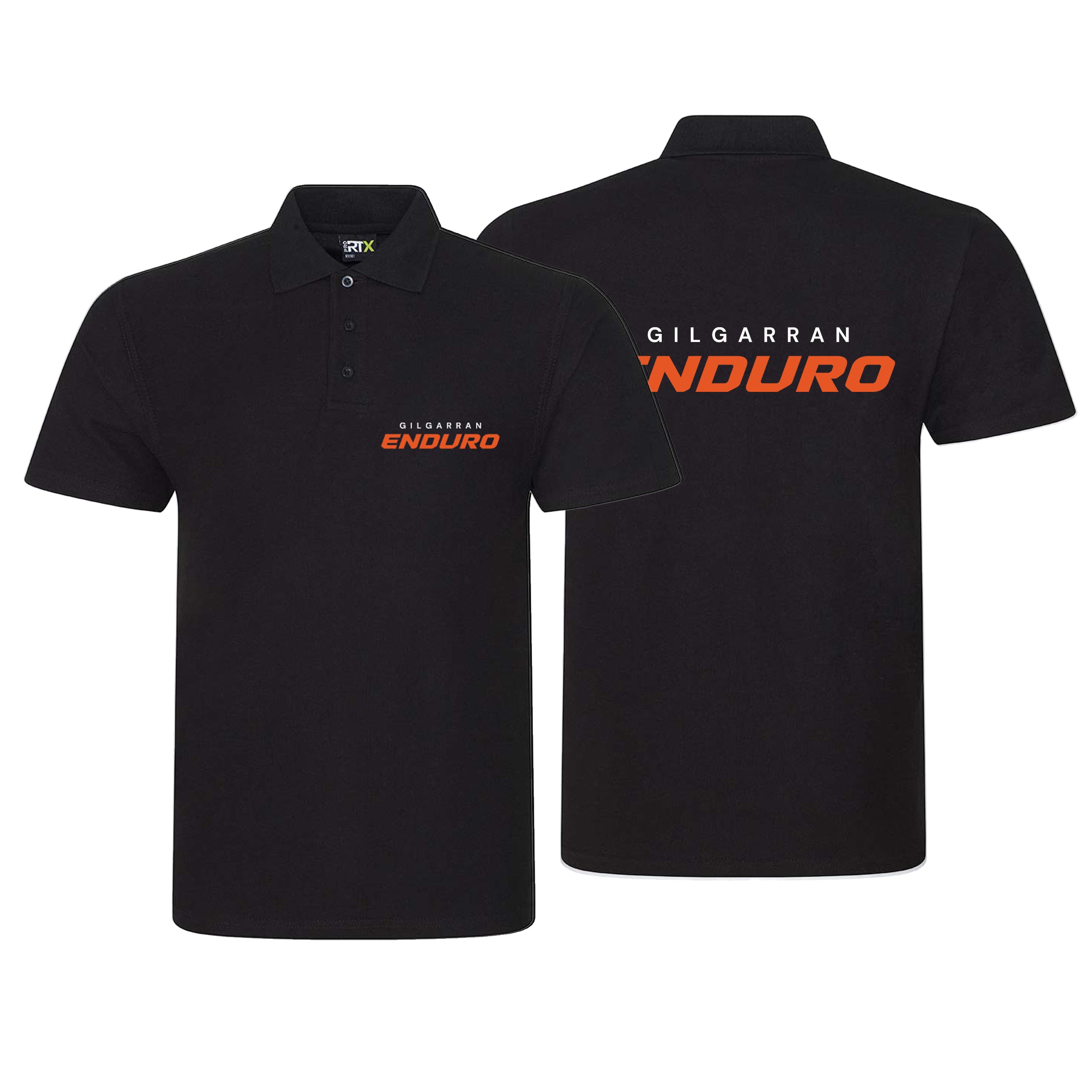 Gilgarran Enduro Men's Polo Shirt (Pocket & Back Banner)