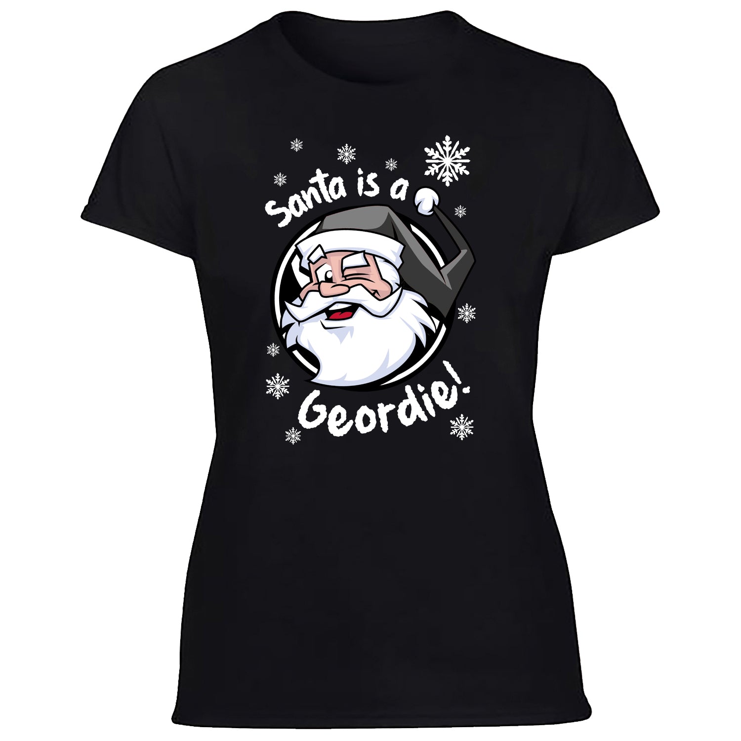 Santa Is A Geordie! Women's Tshirt
