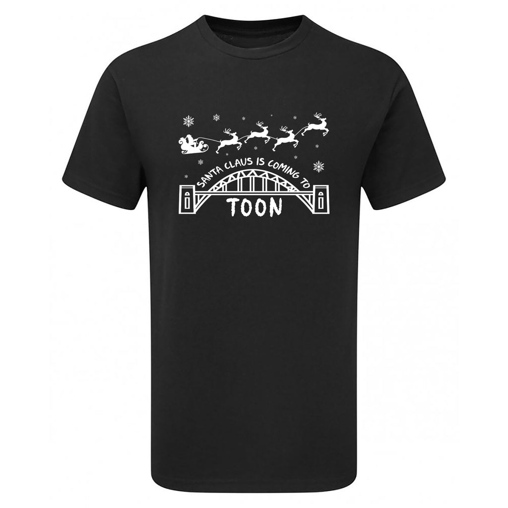 Newcastle Santa Claus Is Coming To Toon Children's Tshirt