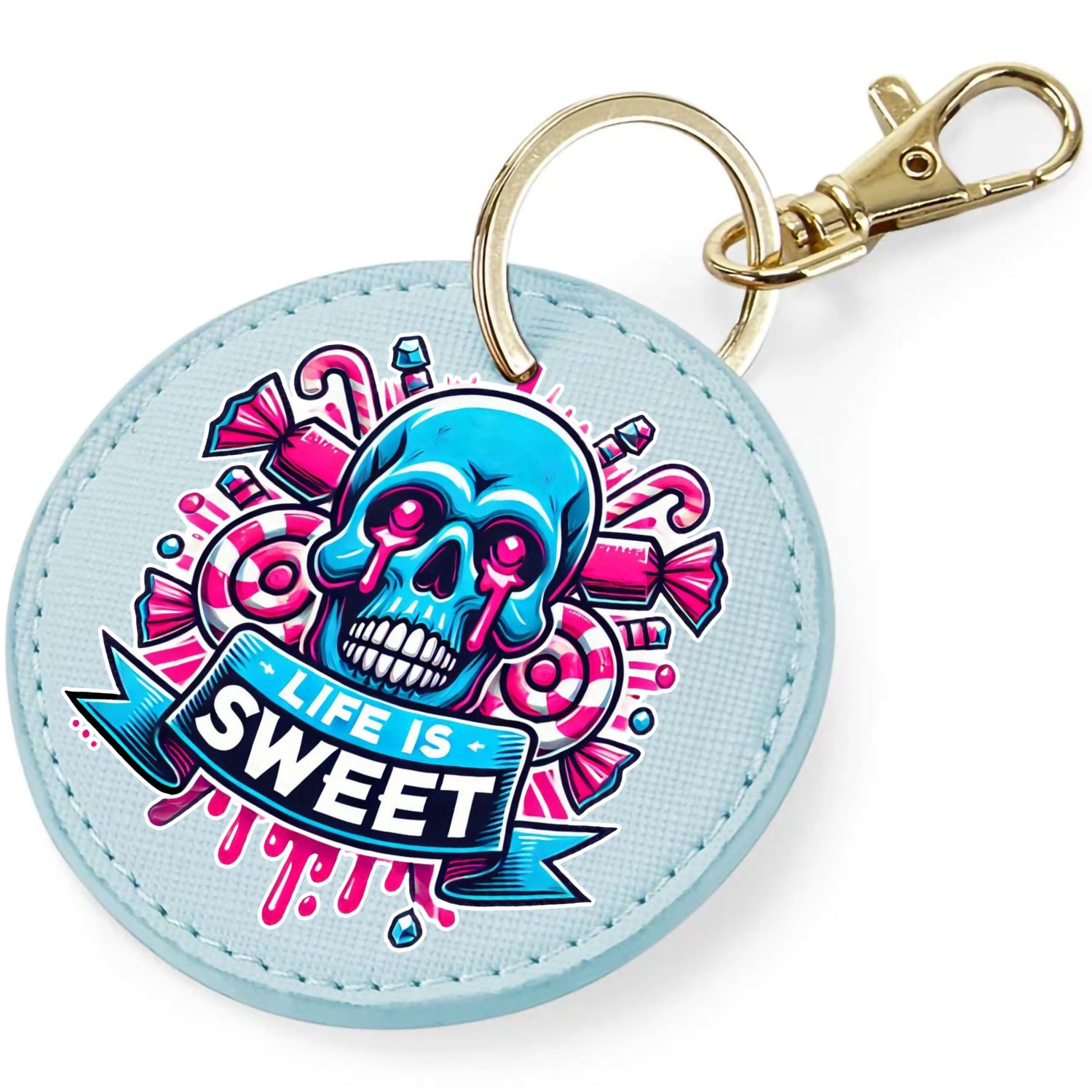 Candy Cabs Life Is Sweet 'Skull' (Sweets) Keyring Bag Charm