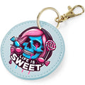 Candy Cabs Life Is Sweet 'Skull' (Long Hair) Keyring Bag Charm