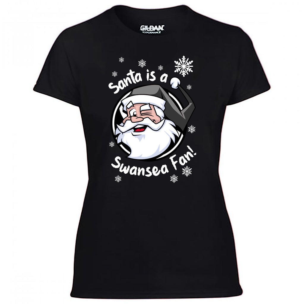 Santa Is A Swansea Fan! Women's Tshirt