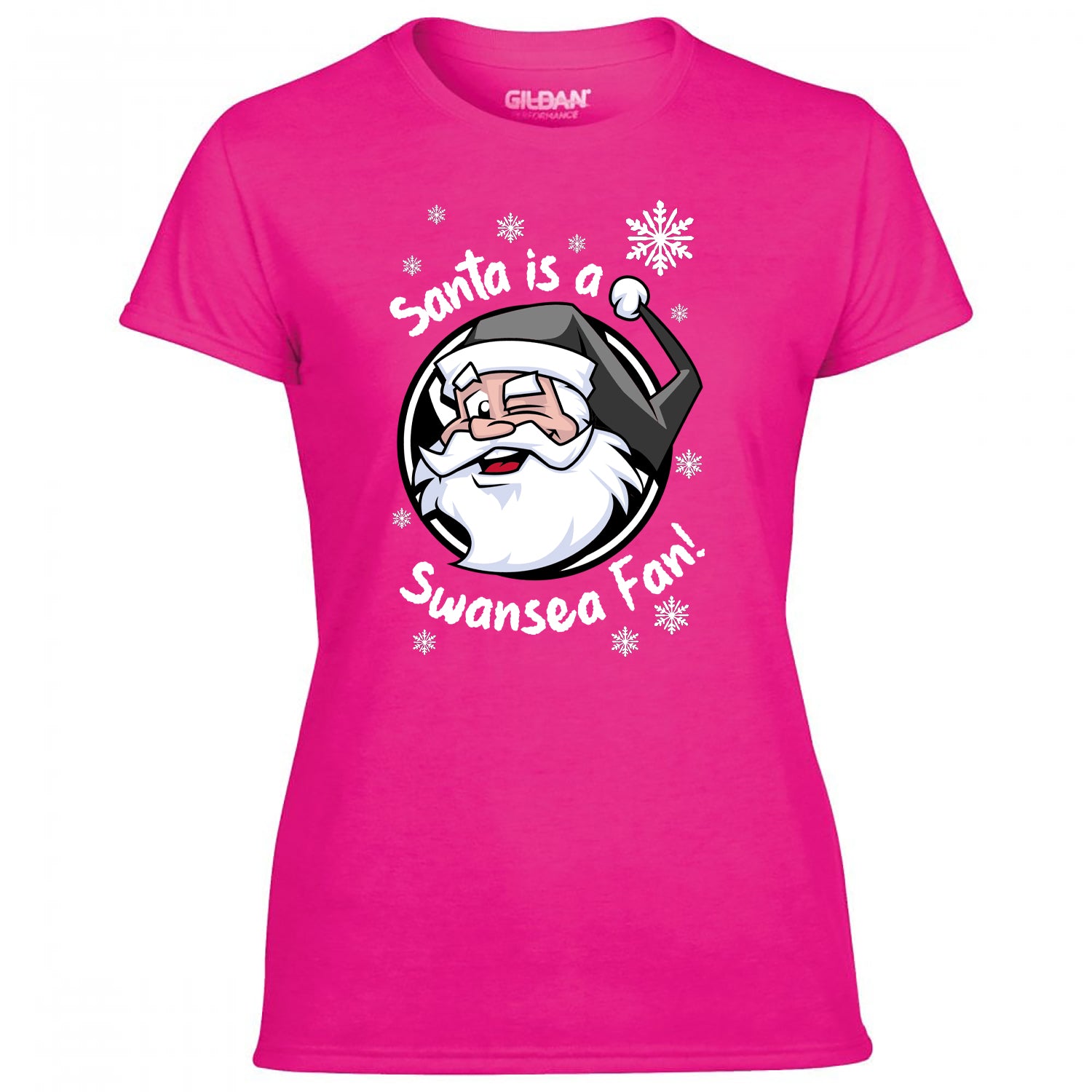 Santa Is A Swansea Fan! Women's Tshirt