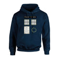 Christmas Wreath Police Box Adult's Hoodie