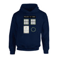 Christmas Wreath Police Box Children's Hoodie