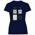 Christmas Wreath Police Box Women's Tshirt