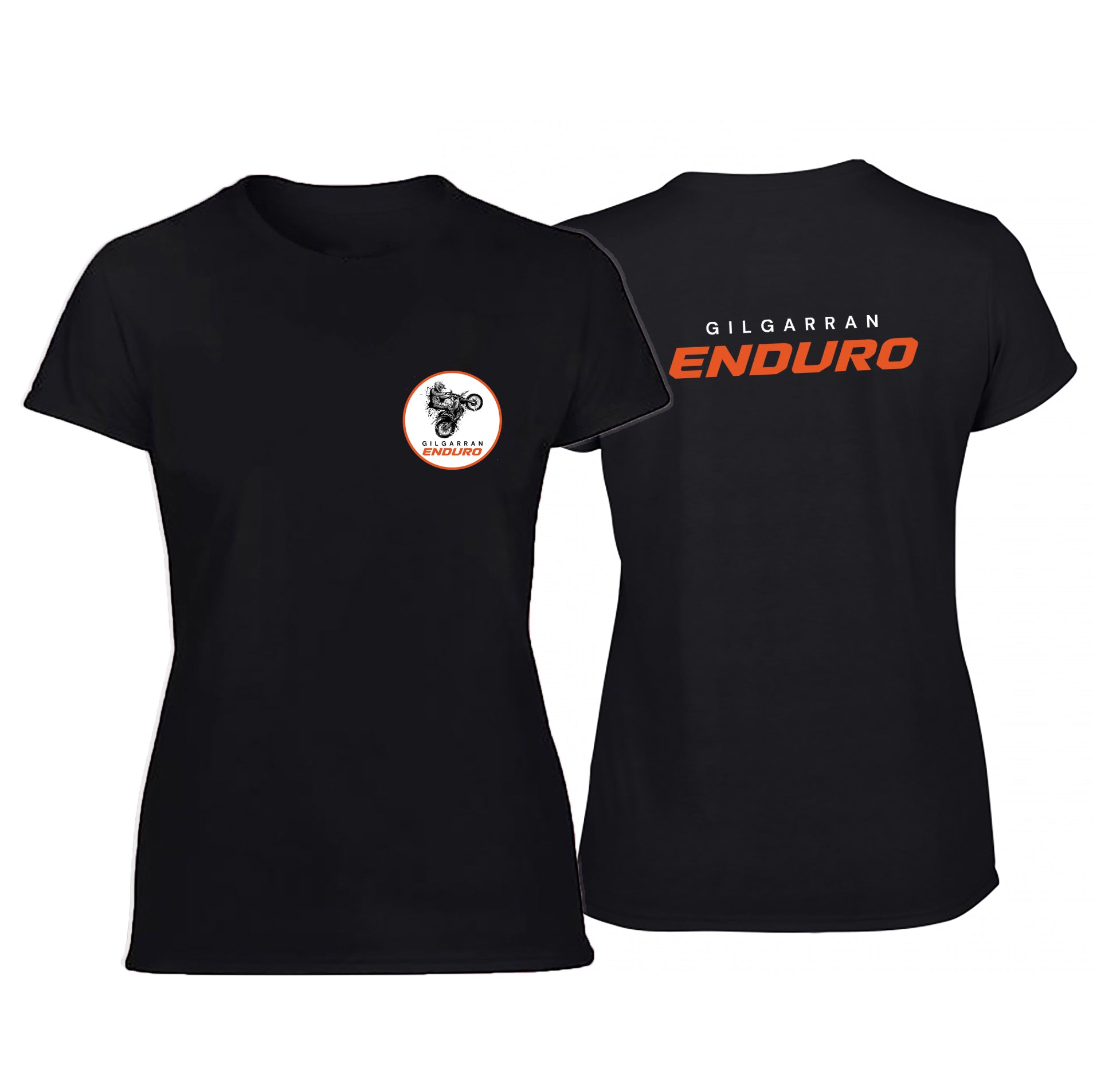 Gilgarran Enduro Women's Tshirt (Pocket Crest & Back Banner)