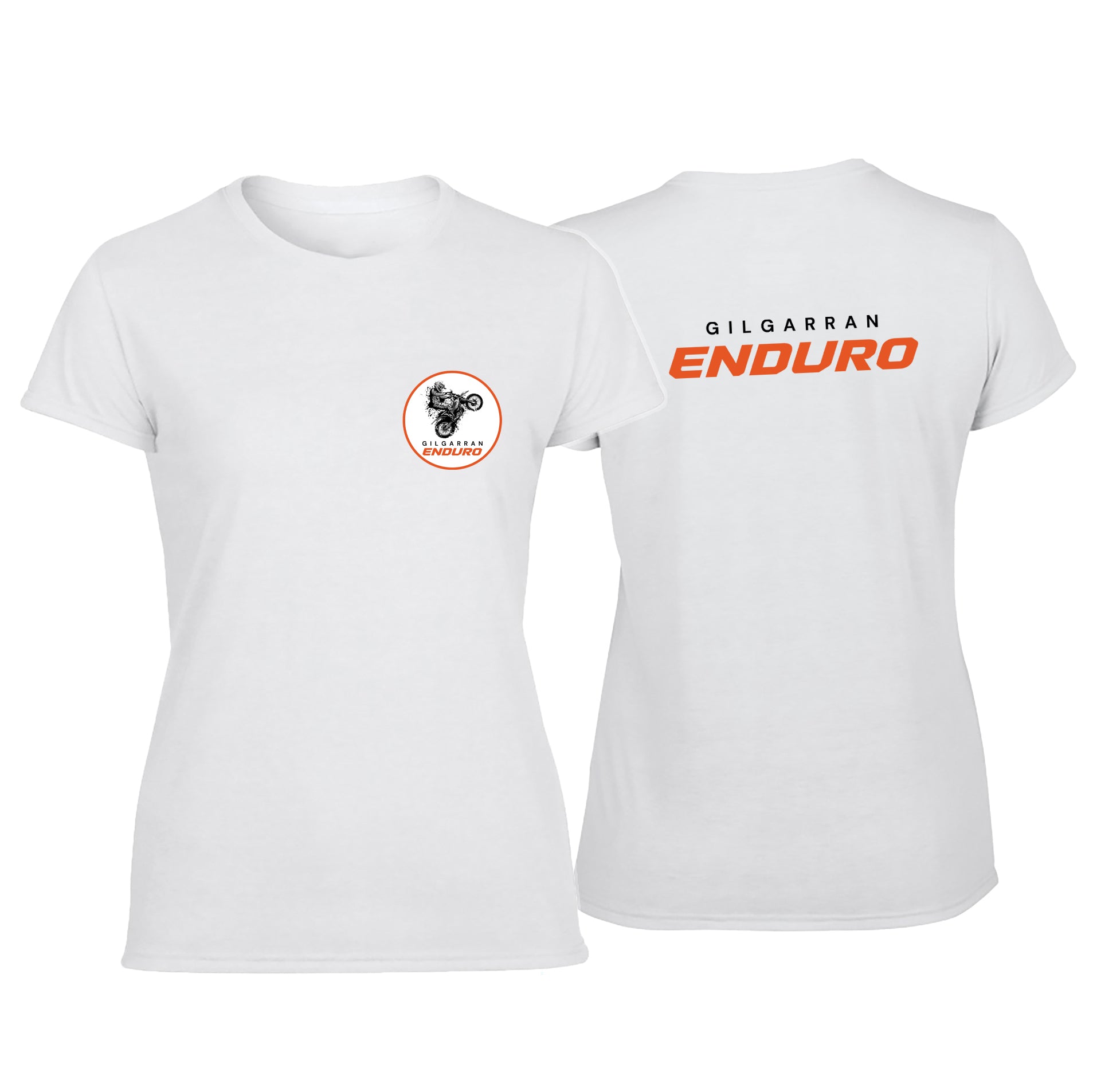 Gilgarran Enduro Women's Tshirt (Pocket Crest & Back Banner)