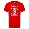 United Red & White Christmas Snowman Men's Tshirt