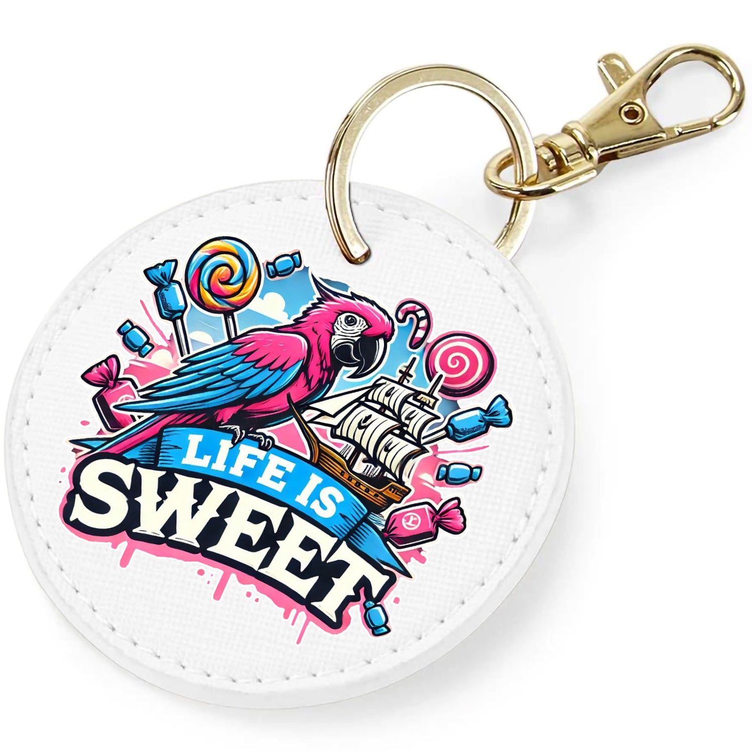 Candy Cabs Life Is Sweet 'Parrot' Keyring Bag Charm