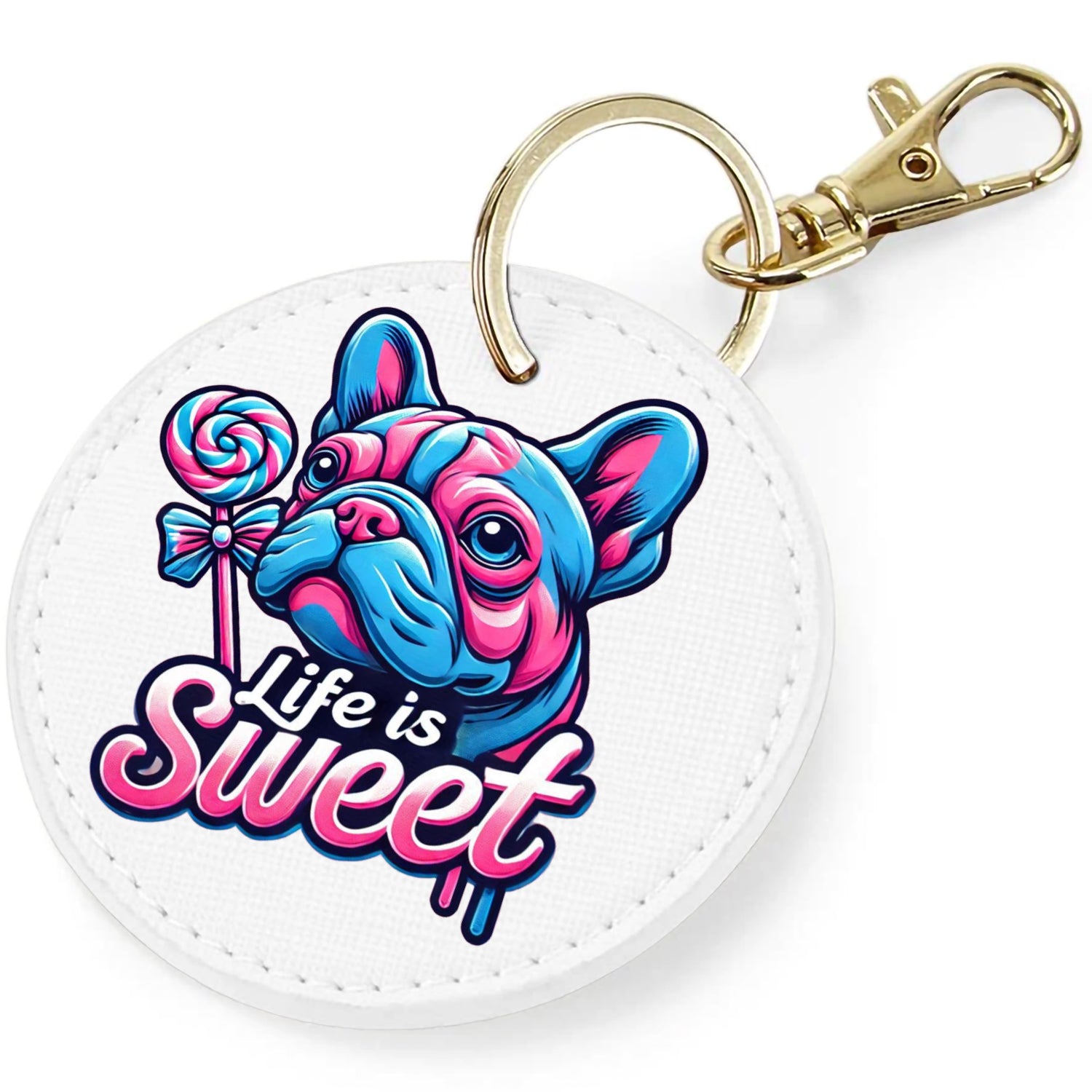 Candy Cabs Life Is Sweet 'Dog' Keyring Bag Charm