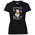 Wolverhampton Black & Gold Christmas Snowman Women's Tshirt