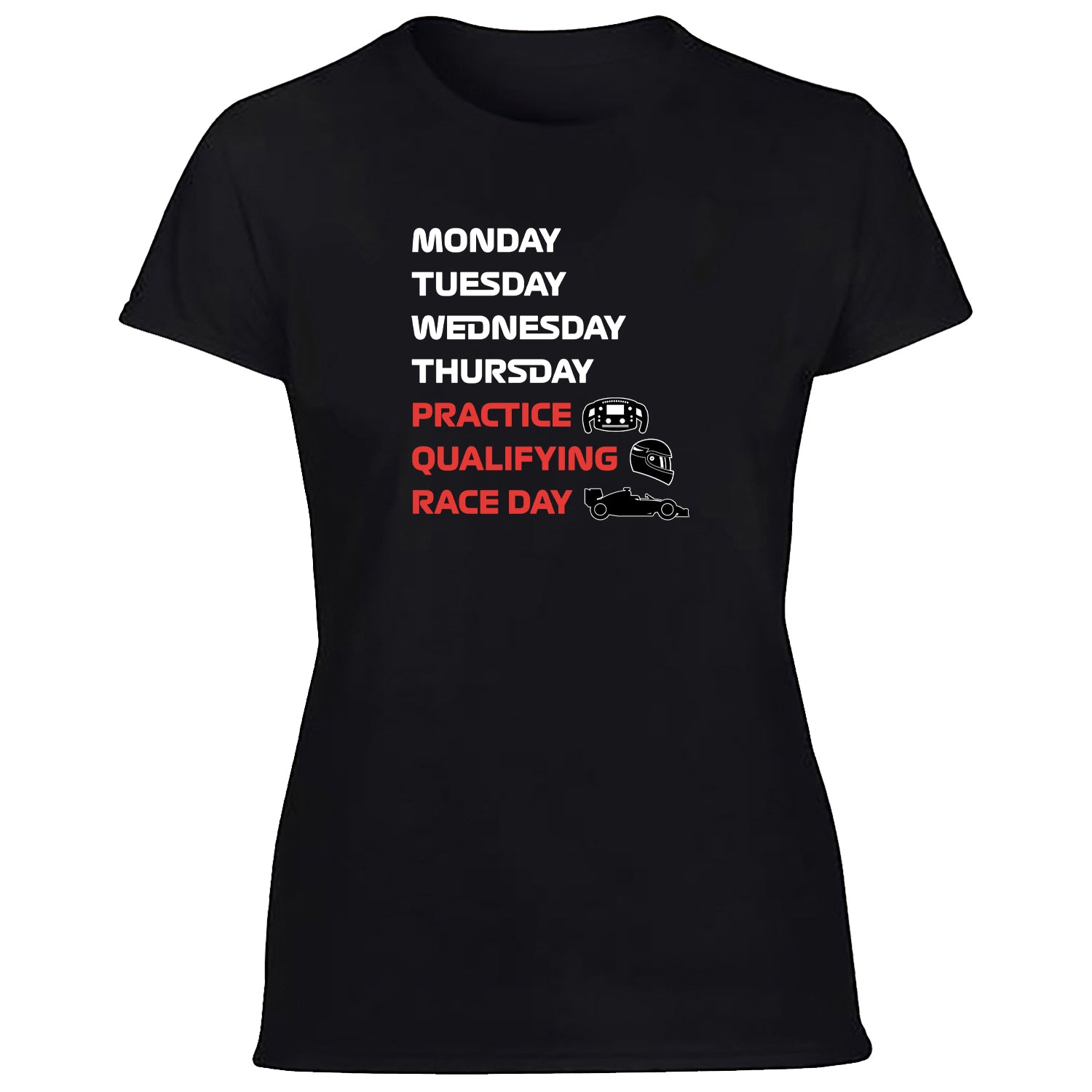 Practice Qualifying Race Day Women's Tshirt