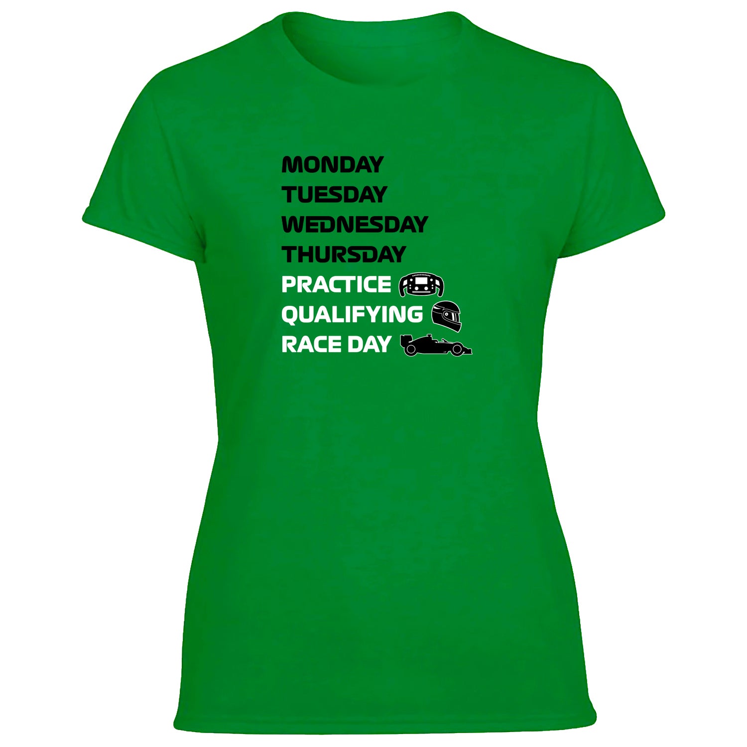 Practice Qualifying Race Day Women's Tshirt